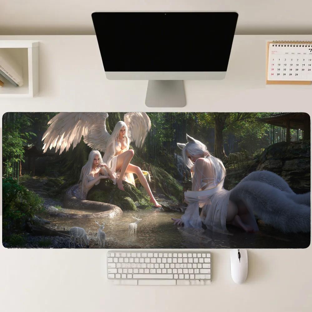 Gaming Accessories Pc Setup - Forest girl Gaming Mats Extended Pad