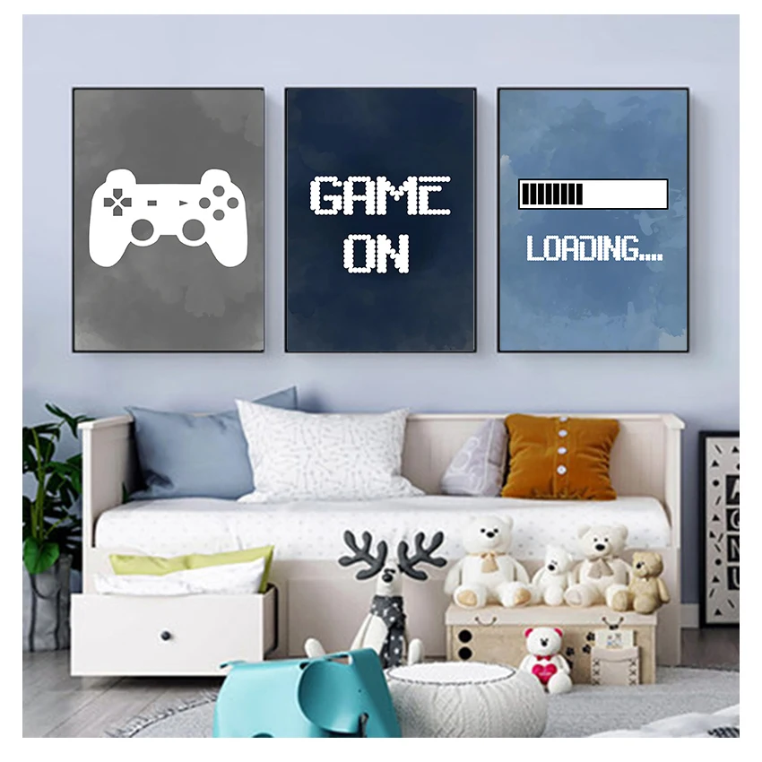 Gaming Accessories Bedroom - Nursery Boys Wall Decor , Gaming