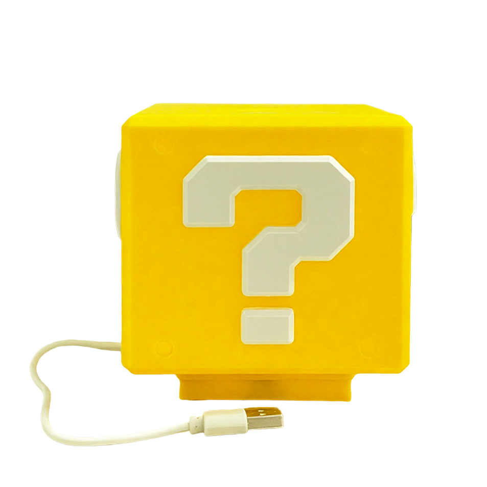 Gaming Accessories Bedroom - 2026Question Block Lamp with Sound Effects