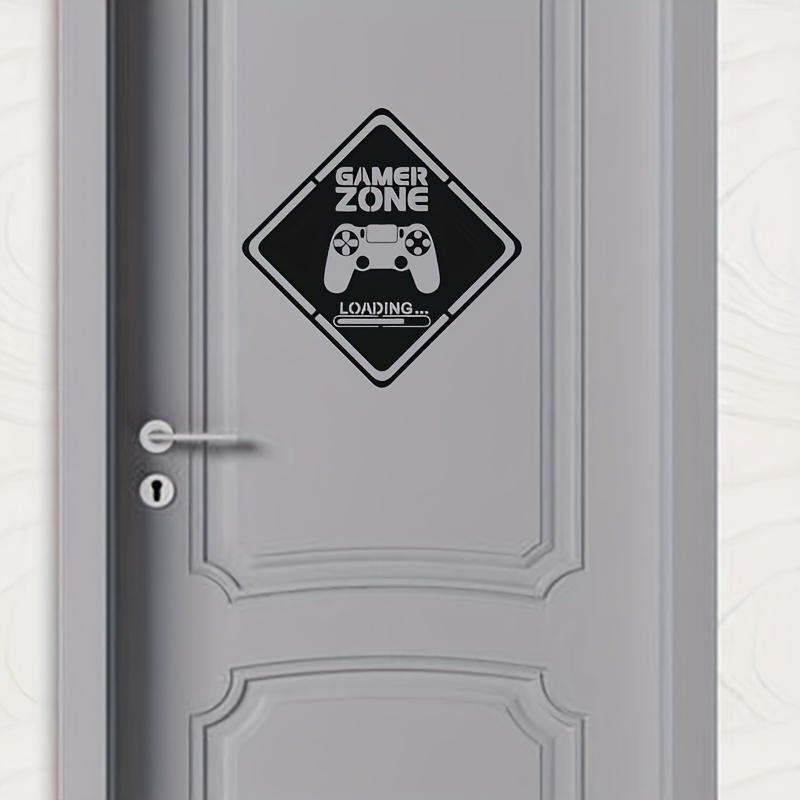Gaming Accessories Bedroom - 1pc Gamer Zone Door Decal Wall