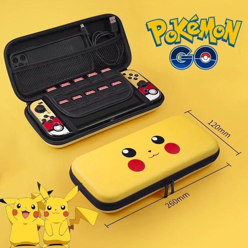 Gaming Accessories For Free Fire - Pokemon Pikachu Storage Bag for Switch