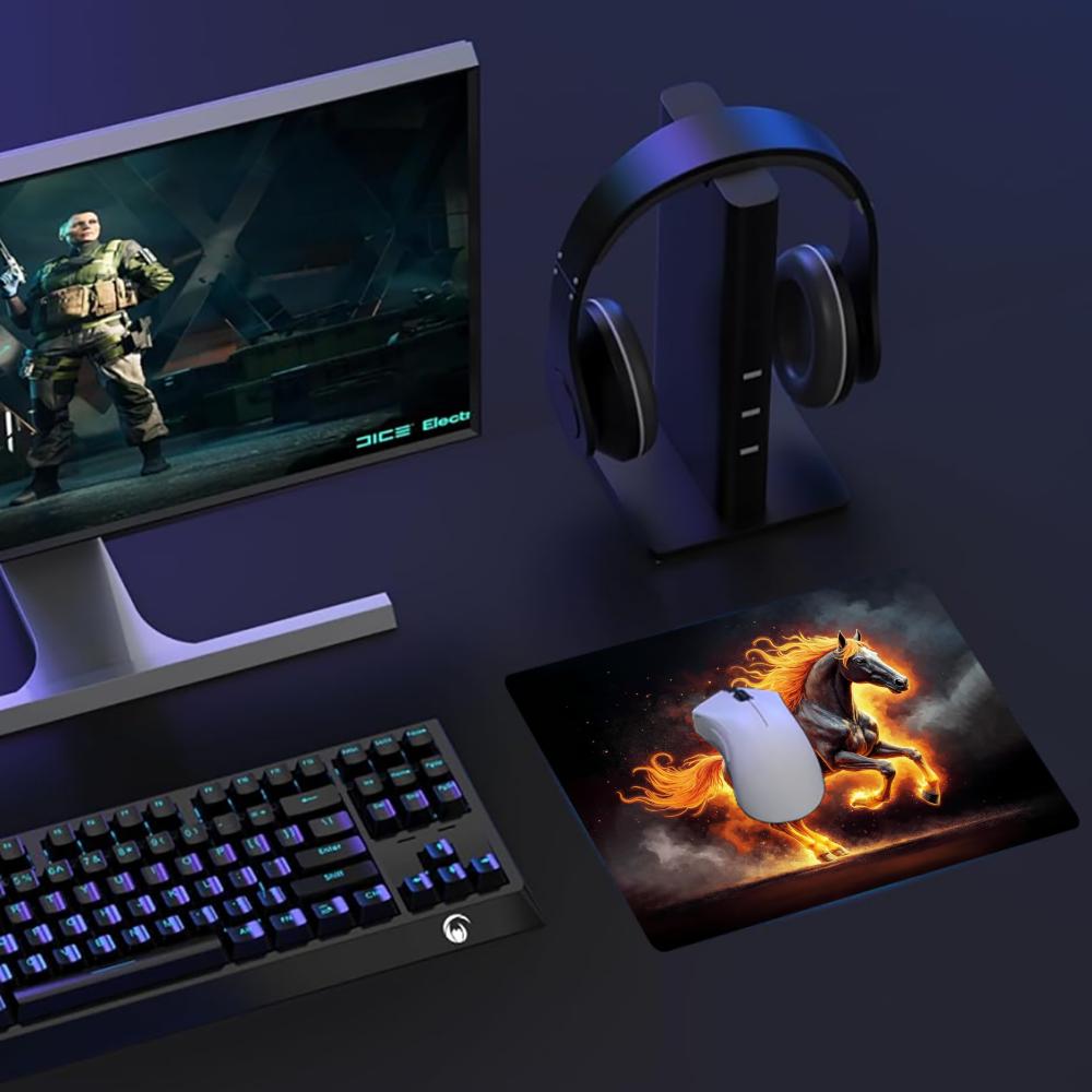 Fire Horse Pattern Mouse Pad R - đánh giá và giá Gaming Accessories For Free Fire