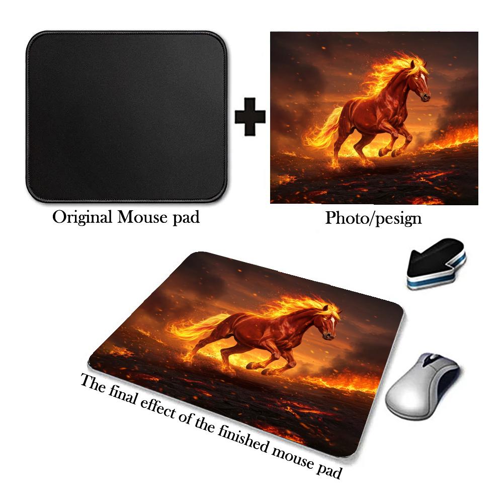 Fire Horse Pattern Mouse Pad R - đánh giá và giá Gaming Accessories For Free Fire