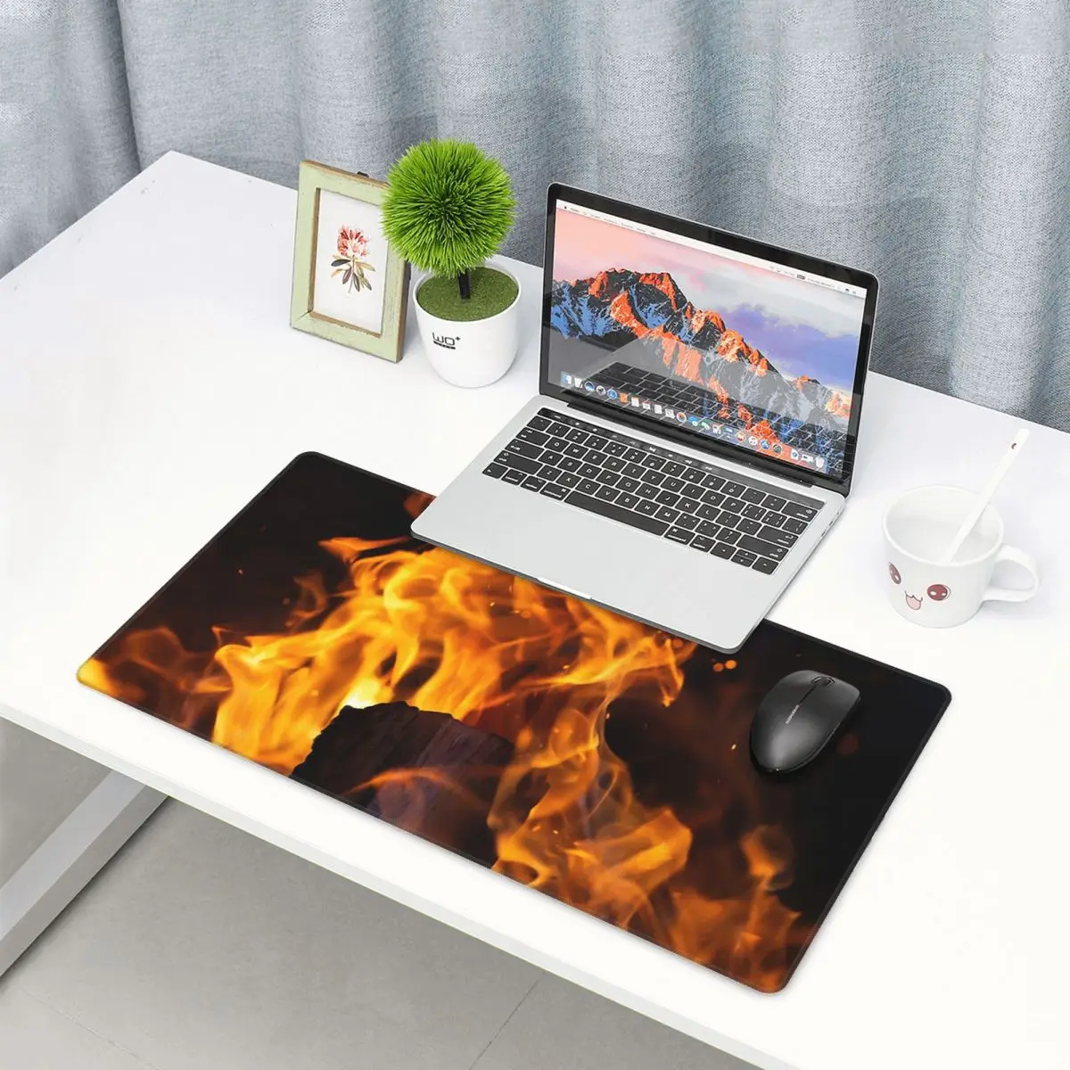 Large Mouse Pad Burning Fire W - đánh giá và giá Gaming Accessories For Free Fire