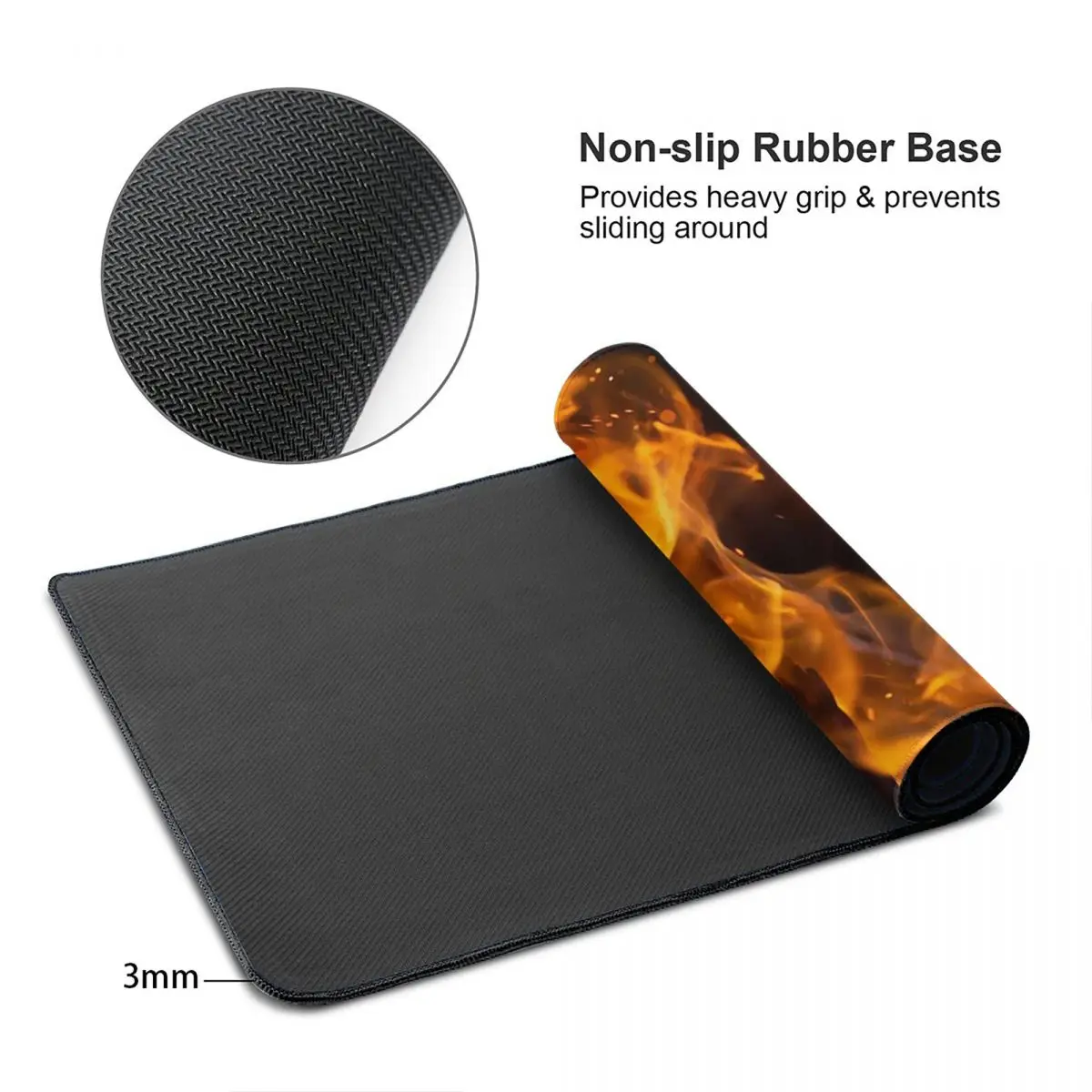 Large Mouse Pad Burning Fire W - đánh giá và giá Gaming Accessories For Free Fire