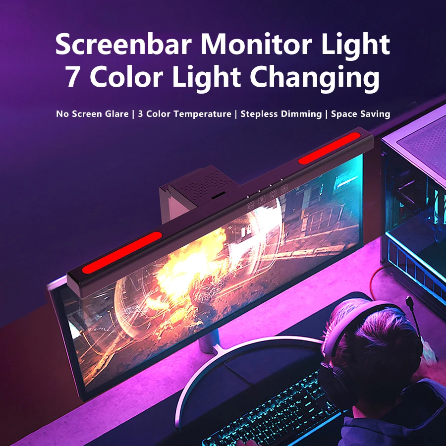 USB Stepless Dimming Screen Ha - đánh giá và giá Gaming Accessories Bedroom