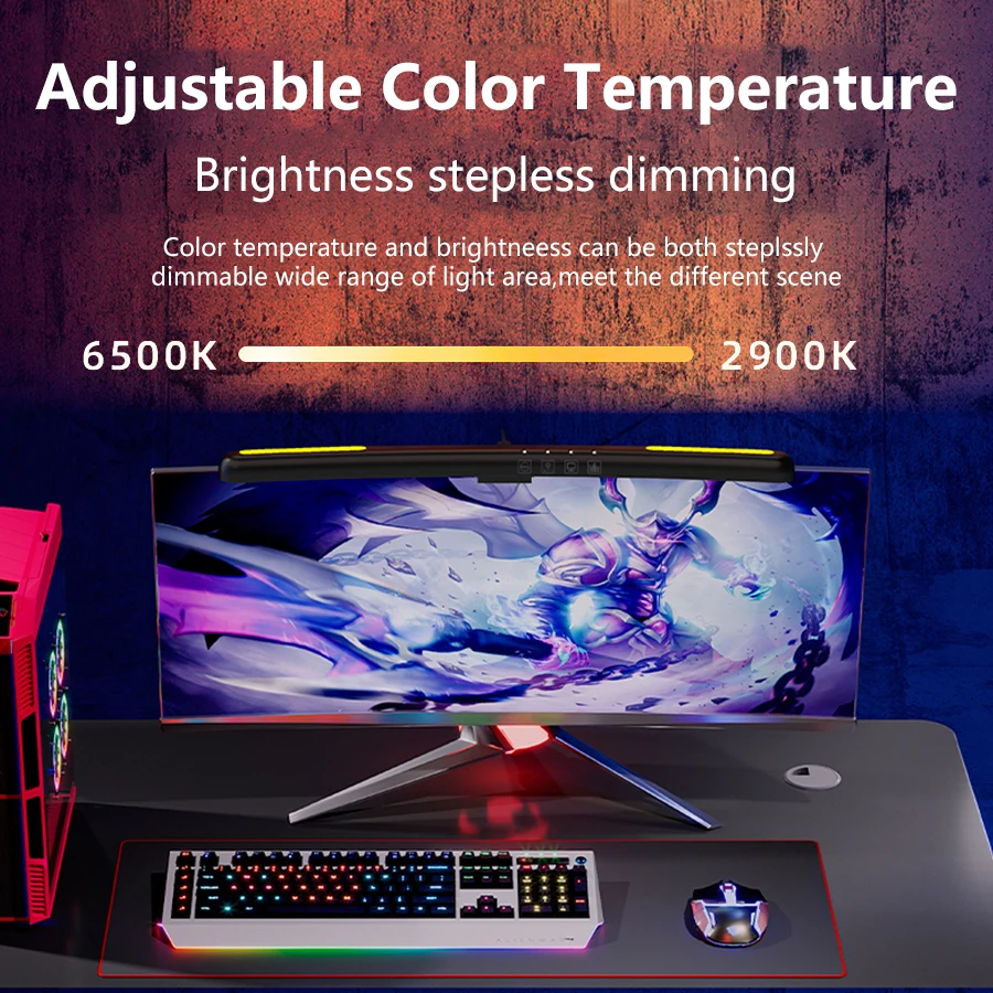 USB Stepless Dimming Screen Ha - đánh giá và giá Gaming Accessories Bedroom