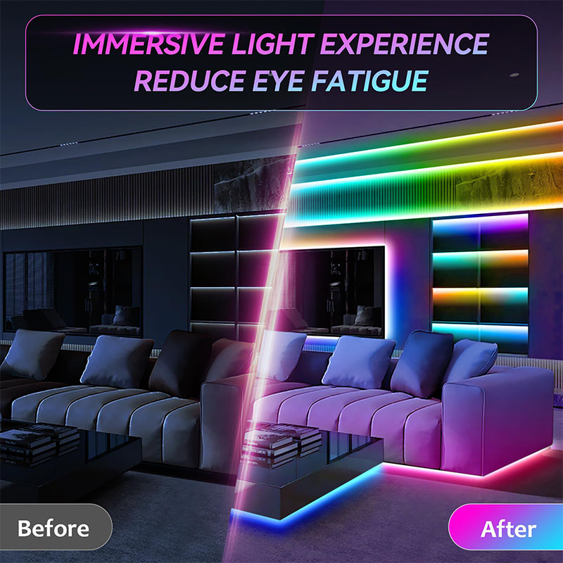 USB RGB LED Strip SMD3535 With - đánh giá và giá Gaming Accessories Bedroom