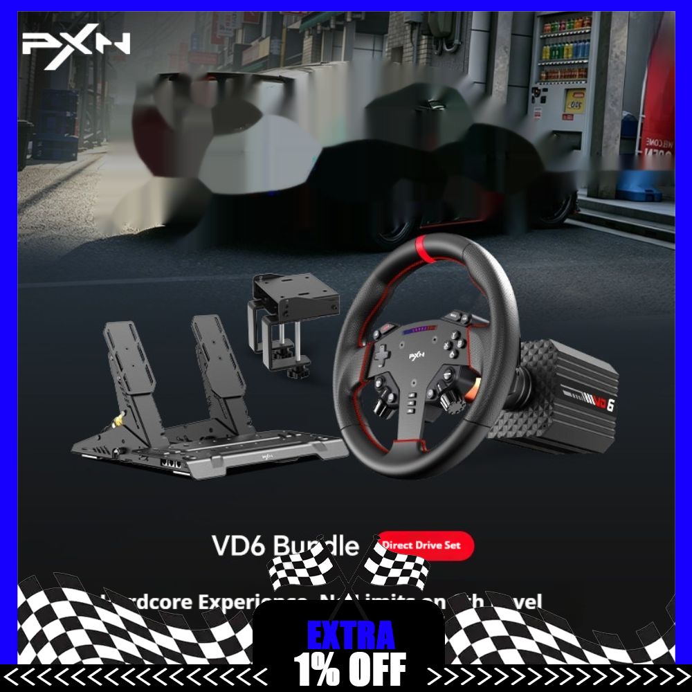 PXN VD6 Game Steering Wheel Se - đánh giá và giá Gaming Accessories Driving