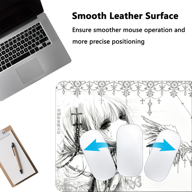 Leather Mousepad Black White A - đánh giá và giá Gaming Accessories For Pc