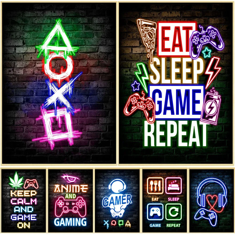 Gaming Neon Eat Sleep Game Rep - đánh giá và giá Gaming Accessories Bedroom